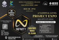 INFINITY 2023 National Level Project Expo Poster